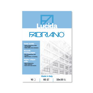Blocco carta lucida Fabriano - Blocchi da 10 fogli - 82g/m² formato 23x33 cm - 19100660 (blocco da 10 fogli)