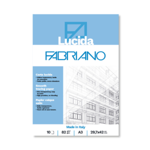 Blocco carta lucida Fabriano  - 82g/m² formato A3 - 19100661 (blocco da 10 fogli)