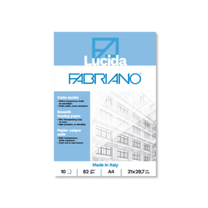 Blocco carta lucida Fabriano  - 82g/m² formato A4 - 19100659 (blocco da 10 fogli)