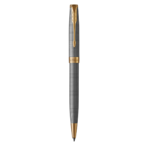 Penna a sfera Parker Sonnet punta M inchiostro Nero Sterling Silver Ciselé - 1931492