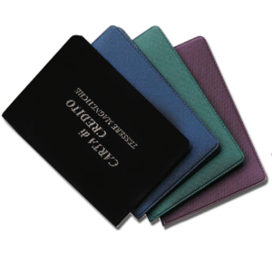 Portacarte classico Alplast 5 scomparti - Colori Assortiti similpelle 1008