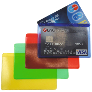 Cristalcard Alplast a due scomparti Colori Assortiti 999/C