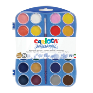Acquerelli in pastiglia Carioca Ø30 mm Colori Assortiti - 42401 (conf.24)