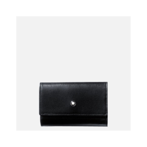 Astuccio portachiavi per 6 chiavi Montblanc Meisterstuck con bottone - Nero - MB7161