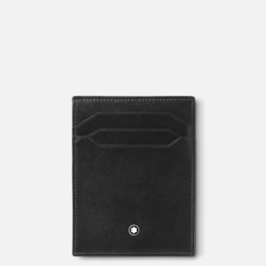 Porta carte in pelle Montblanc Meisterstück - 4 scomparti - Nero - MB130070