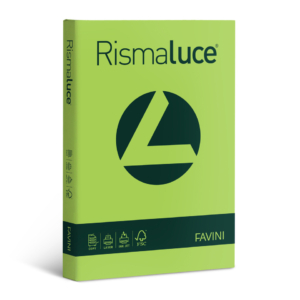 Carta colorata Favini Rismaluce colori forti 90g/m² A4 - risma da 300 fogli Pistacchio