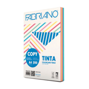 Carta colorata Copy Tinta 200g/m² Fabriano A4 - colori tenui - 69221297 (risma 100 fogli)