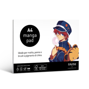 Blocco collato Favini Manga Pad 140g/m² - 30 fogli formato A4 A4200C4