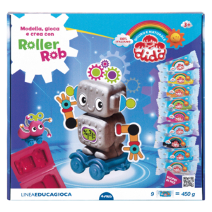 Pasta modellabile Didò modella, gioca e crea con Rollerrob - 450 g - F362000