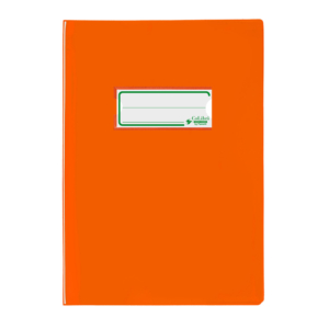 Copriquaderno A5 Favorit con portanome e salva angoli - 180µm - laccato - PE180 - Arancio - 400184676 (conf.24)