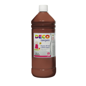 Tempera Deco Deco in flacone da 1000 ml Marrone 08808/28