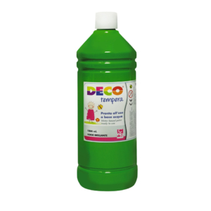 Tempera Deco Deco in flacone da 1000 ml Verde brillante 08808/14