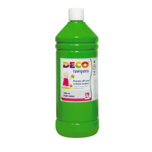 Tempera Deco Deco in flacone da 1000 ml Verde medio 08808/12