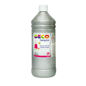 Tempera Deco Deco in flacone da 1000 ml Argento 08808/41
