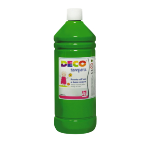 Tempera Deco Deco in flacone da 500 ml Verde brillante PF550/14