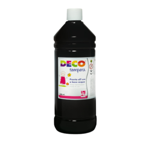 Tempera Deco Deco in flacone da 500 ml Nero PF550/02