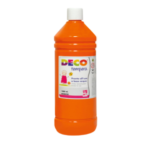 Tempera Deco Deco in flacone da 1000 ml Arancio 08808/17