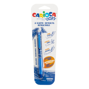 Penna a scatto cancellabile Carioca OOPS inchiostro termosensibile M 0,7 mm Blu 43042/02