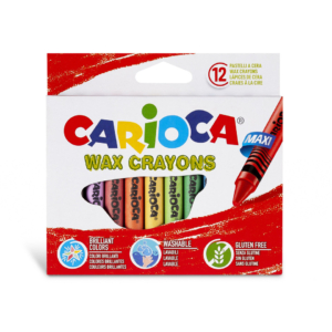 Pastelli a cera Maxi Carioca - Colori Assortiti 42369 (conf.12)