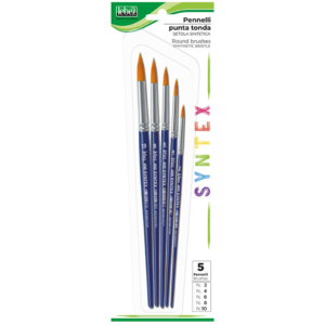 Pennelli Lebez Syntex in setole sintetiche - punta tonda - 400B (conf.5)