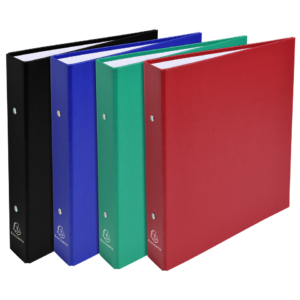 Raccoglitori Exacompta in ppl a 2 anelli - 21x23 cm - Ø30 mm - dorso 4 cm - colori classici Assortiti