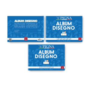Album da disegno Pigna Kids - 17x24 cm 80g/m² pagine bianche - 32 fogli - Liscio - 0202906BI (conf.10)