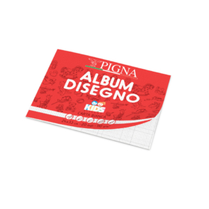 Album da disegno Pigna Kids - 24x33 cm 110g/m² rigatura 5 mm - 20 fogli - 02019635M (conf.10)