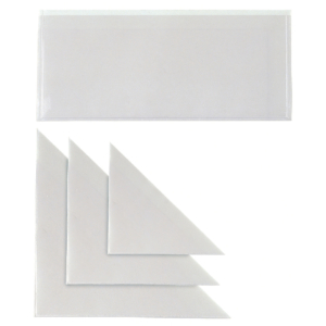 Tasca autoadesiva triangolare Sei Rota formato 22x10 cm - 318126 CF50 /14 (conf.10)
