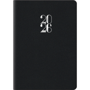 Agenda 2027 bigiornaliera gommato 6,6x9,9 cm Nero 27-110FT-C01