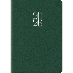 Agenda 2027 bigiornaliera gommato 6,6x9,9 cm verde 27-110FT-C12