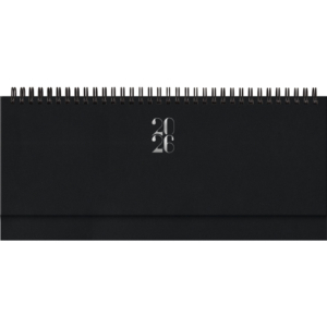 Planning 2027 settimanale c/spirale gommato 29,8x10,5 cm Nero 27-430FT-C01