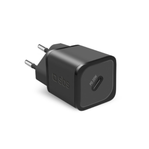 Caricatore da parete SBS GaN 1x Type-C PD 20W - Nero - TETRGAN1C20K