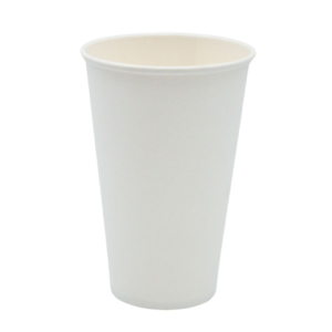 Bicchiere in cartoncino Bianco Le Nappage senza plastica - 33 cl 61262RC (conf.50)