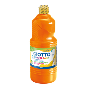 Tempera pronta GIOTTO School Paint in flacone 1 litro Arancione - F53550500