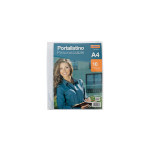 Portalistino personalizzabile Nikoffice A4 Trasparente liscio - 50 fogli 01NIK141