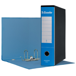 Raccoglitore ufficio con custodia Azzurri Esselte Essentials G75 23x33 cm - Protocollo dorso 8 cm