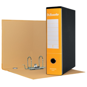 Raccoglitore ufficio con custodia Gialli Esselte Essentials G75 23x33 cm - Protocollo dorso 8 cm