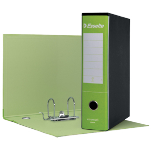Raccoglitore ufficio con custodia Verdi chiari Esselte Essentials G75 23x33 cm - Protocollo dorso 8 cm