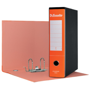 Raccoglitore ufficio con custodia Arancioni Esselte Essentials G75 23x33 cm - Protocollo dorso 8 cm - 390775200