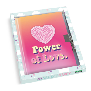 Diario dei segreti con lucchetto Lebez fantasia Girls Power 81377