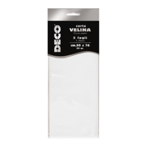 Carta velina CWR - 50x76 cm - 20 g/m² Bianco perlescente 12295/01 (conf.5 fogli)
