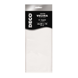 Carta velina CWR - 50x76 cm - 20 g/m² Bianco 12283/01 (conf.5 fogli)
