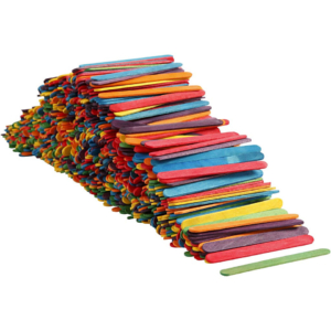 Bastoncini in legno Creativ Company 11,4 cm x 10 mm - Colori Assortiti - 57999 (conf.1000)