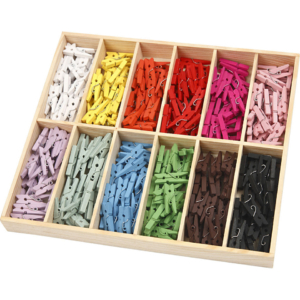 Mini molletta Creativ Company 25 x 3 mm - 12 Colori Assortiti - 56449 (conf.288)