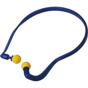 Tappi auricolari monouso Delta Plus in poliuretano con archetto blu-Giallo - CONICMOVE01JAB (conf.10)