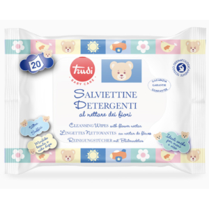 Salviettine detergenti al nettare dei fiori Trudi Baby Care con adesivo - 00586 (conf. 20)