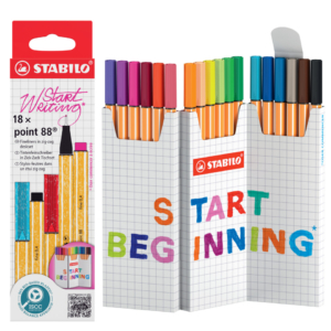 Fineliner Point 88 astuccio ZigZag - 0,4 mm - colori assortiti 8818/5 (conf.18)