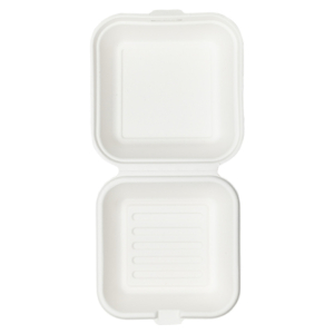 Contenitori hamburger in bagassa sbiancata Ferrari Bio - 150x150x80 mm - FBIO23 (conf.100)