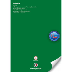 Quaderno rigatura universale Logos Quirebook A4 copertina verdone Geografia - 40 fogli - rigatura RQ