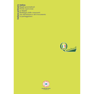 Quaderno A4 rigatura universale Logos Quirebook 21x29,7 cm copertina verdino Italiano primaria - 40 fogli - rigatura 1R